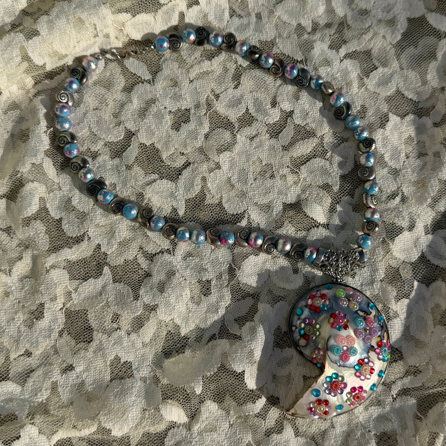 Encrusted Shell Necklace