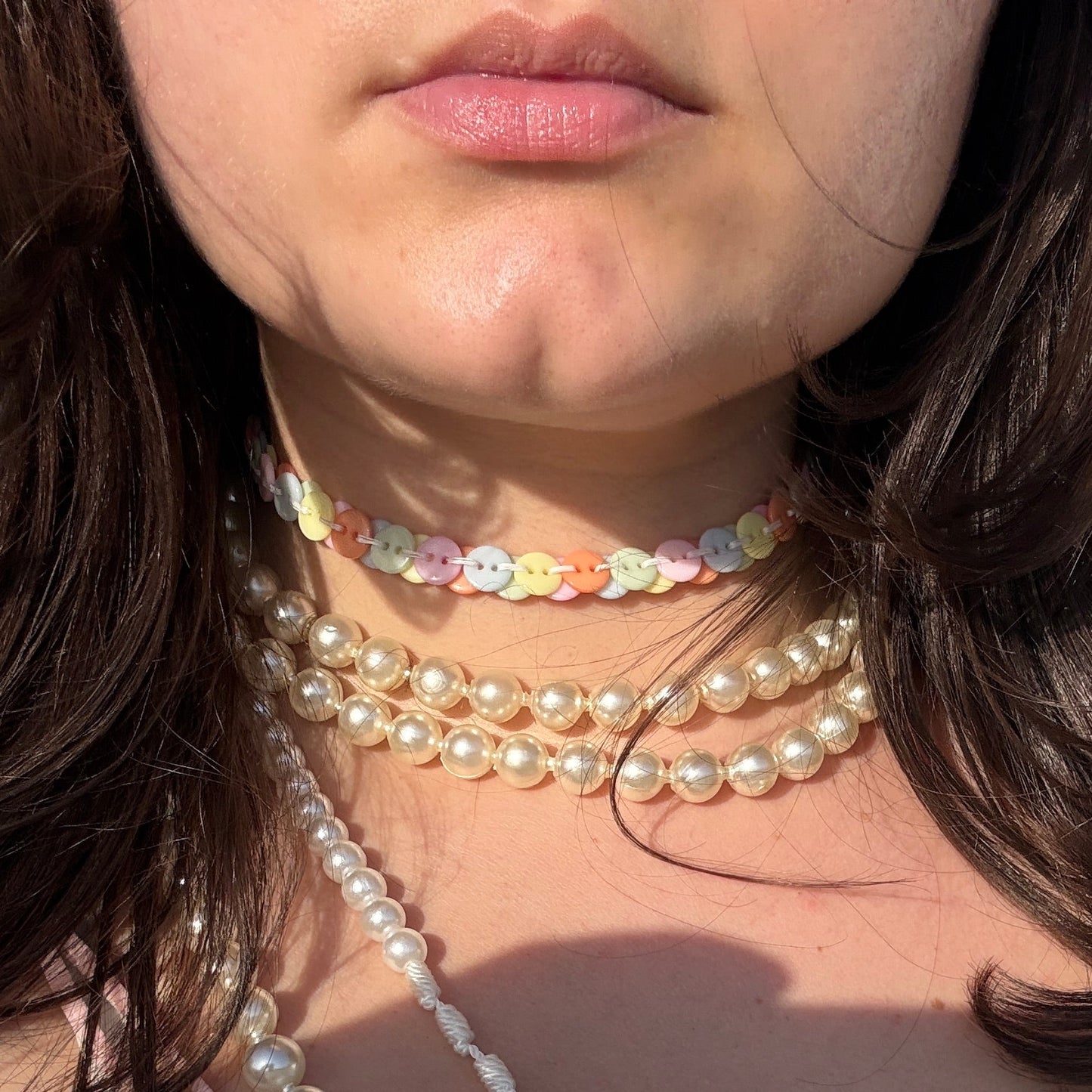 Candy Button Necklace