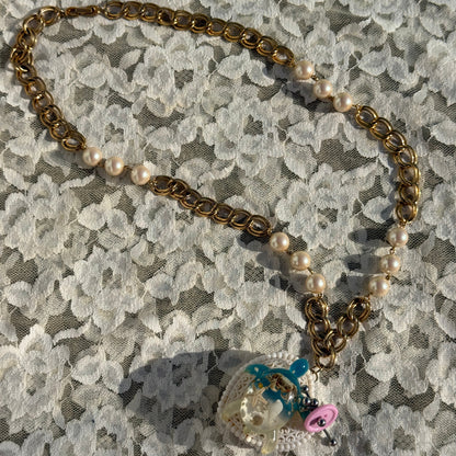 Turtleshell Locket Necklace