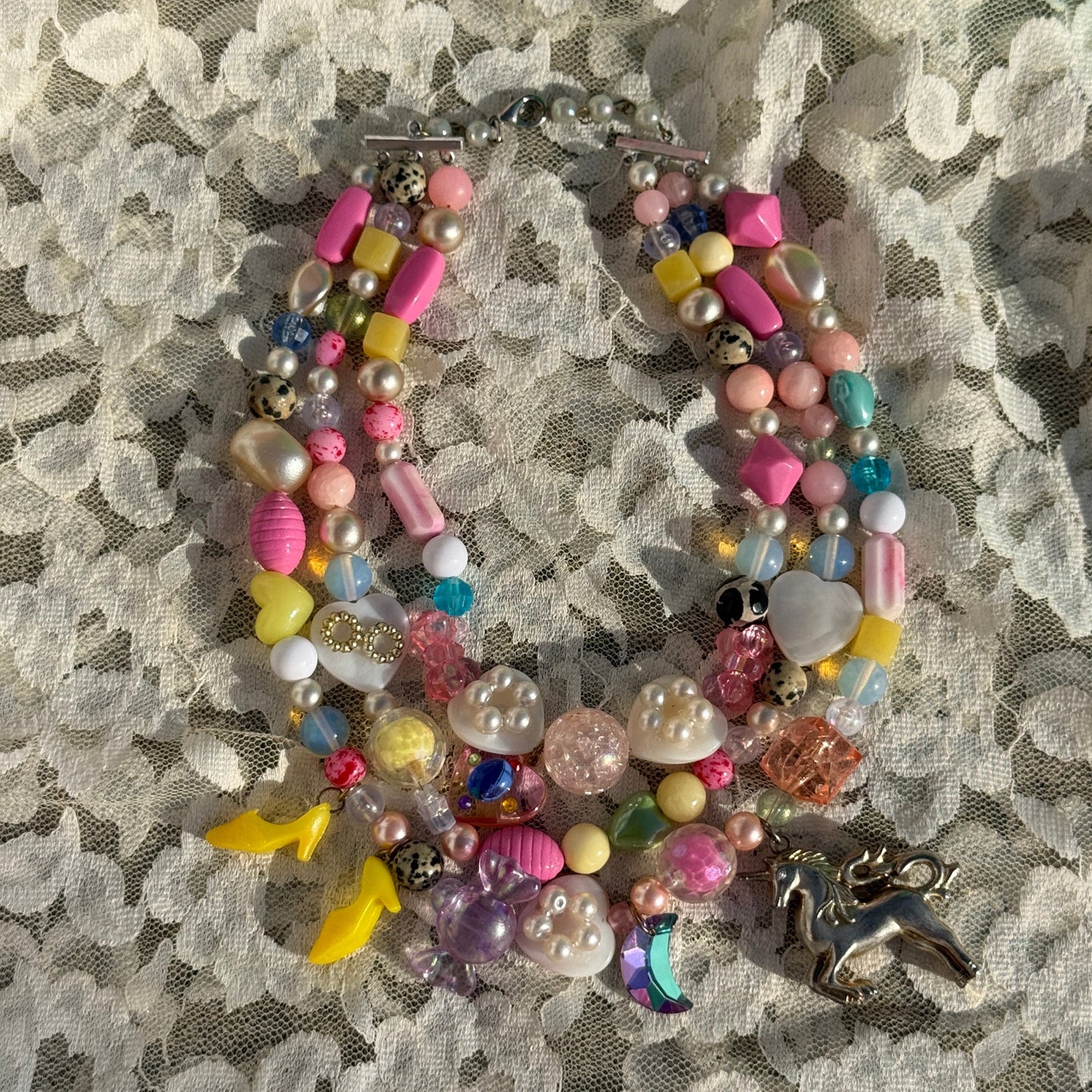 Tiptoeing Unicorn Necklace