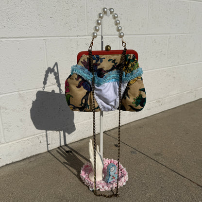 G-String Bag in Floral Sky