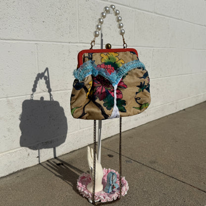 G-String Bag in Floral Sky