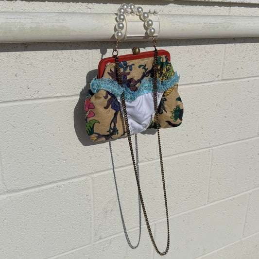 G-String Bag in Floral Sky