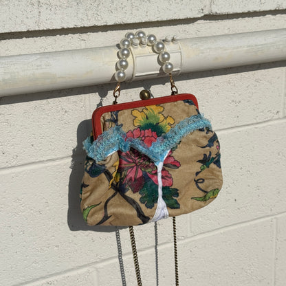 G-String Bag in Floral Sky